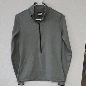Nike Men's Heather Gray Half-Zip Performance Pullover